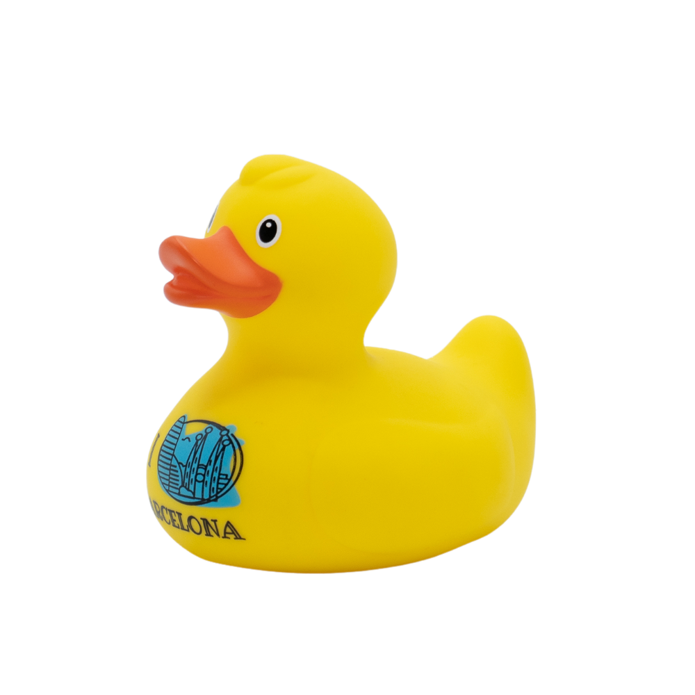 PATO DE GOMA SKYLINE BARCELONA