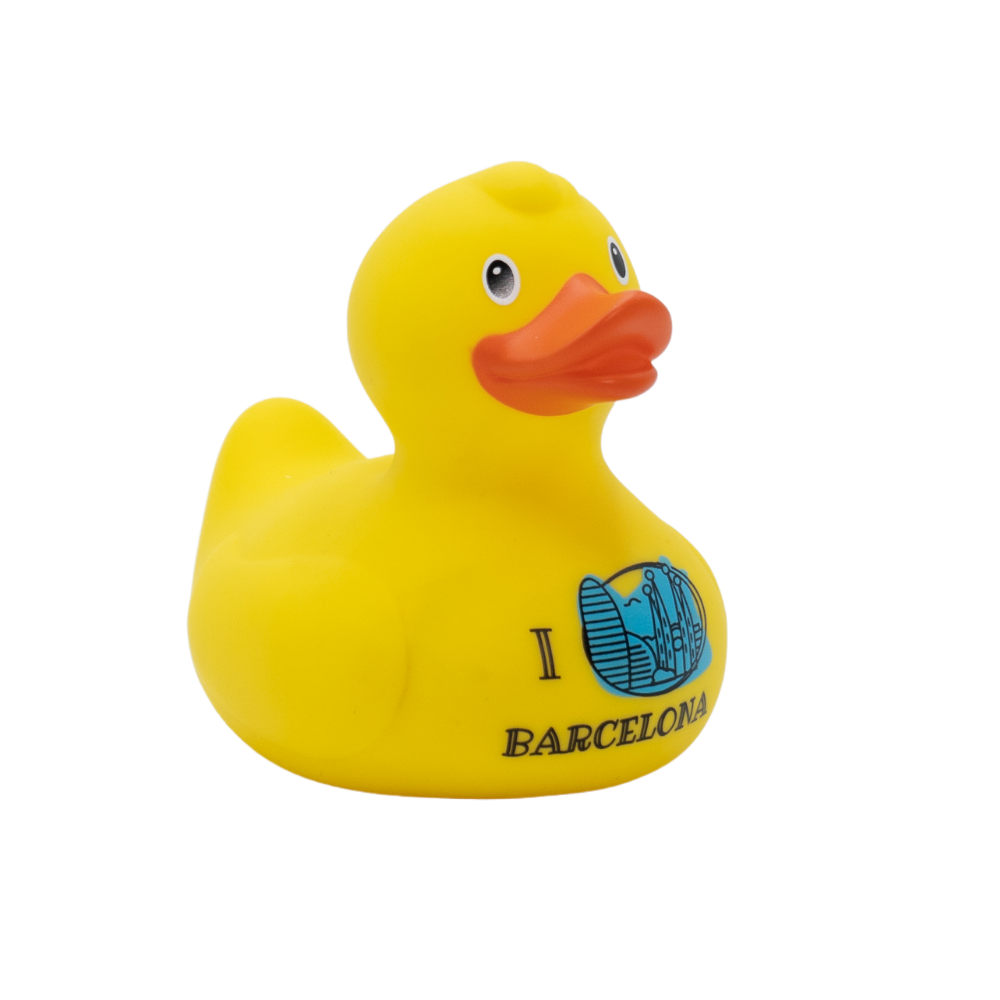 PATO DE GOMA SKYLINE BARCELONA