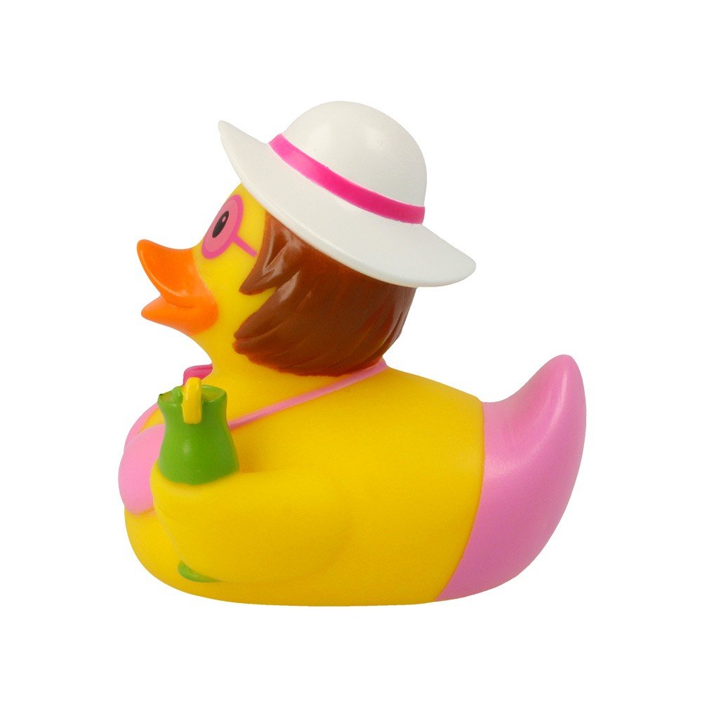 Pato de Goma Turista Mujer