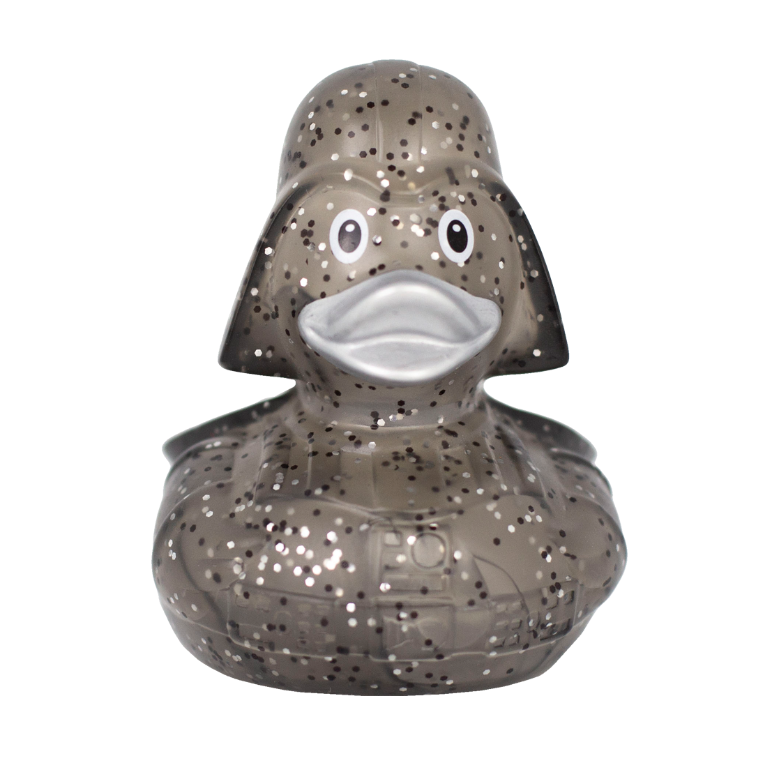 Patito de Goma Glitter Black Star