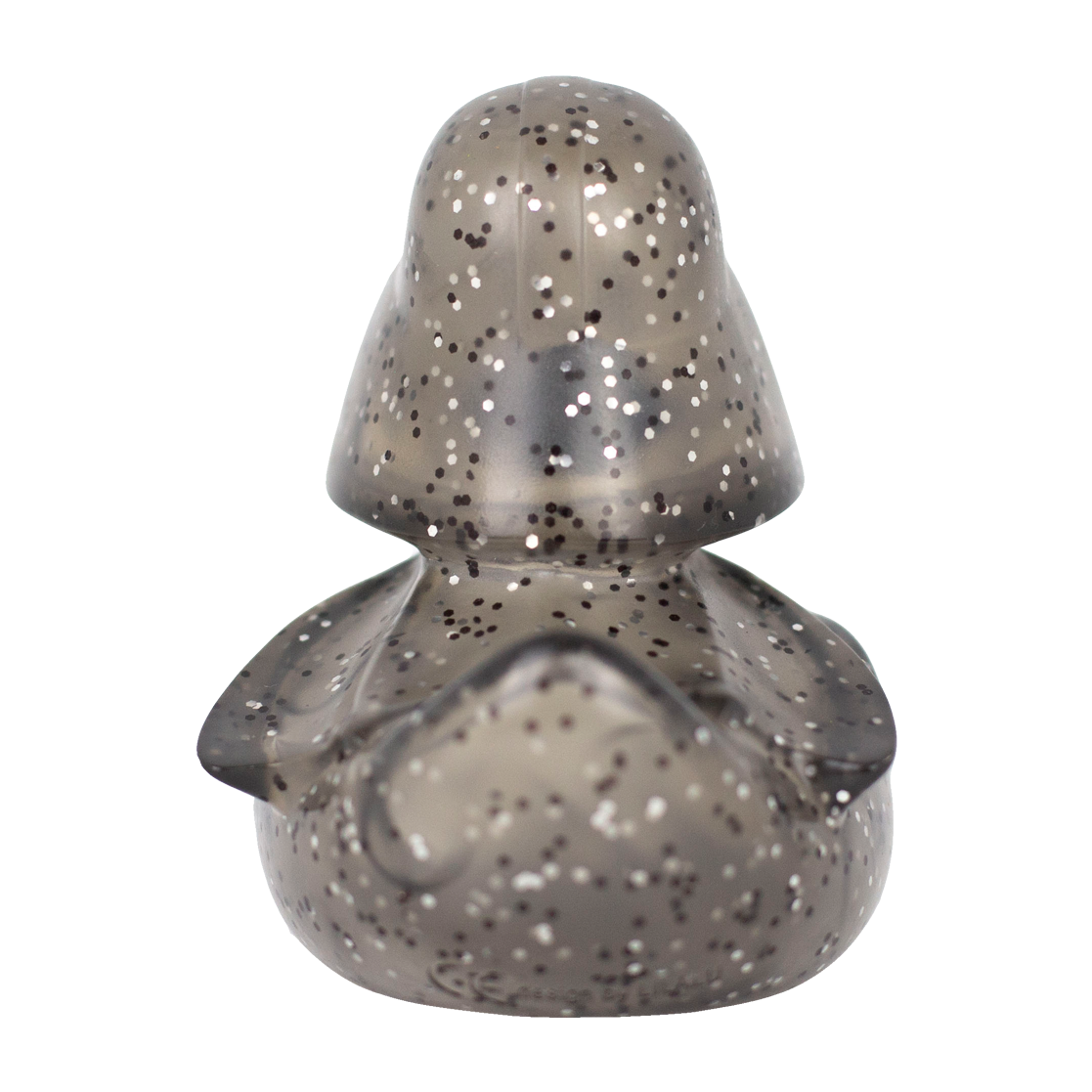 Patito de Goma Glitter Black Star