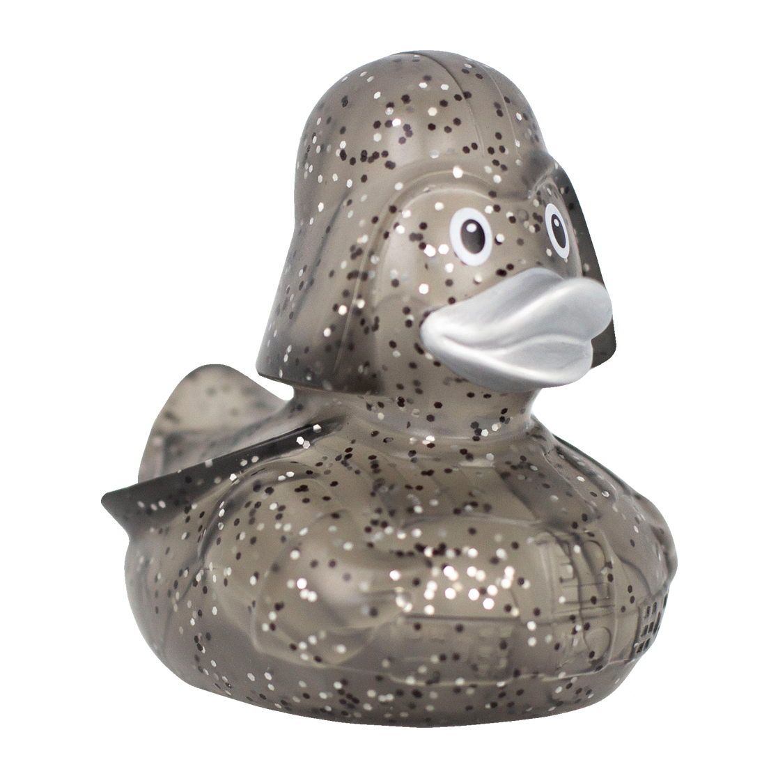 Patito de Goma Glitter Black Star