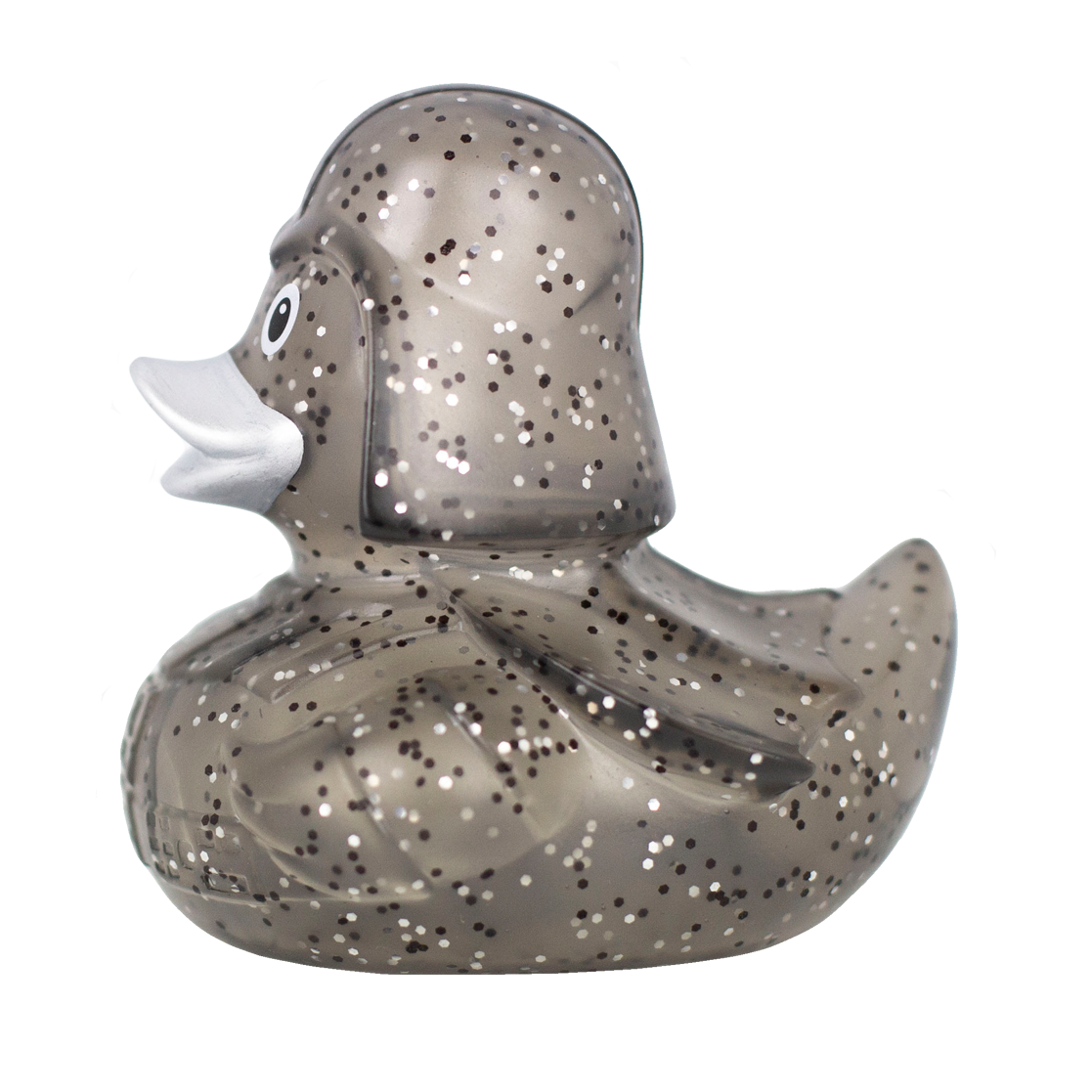 Patito de Goma Glitter Black Star