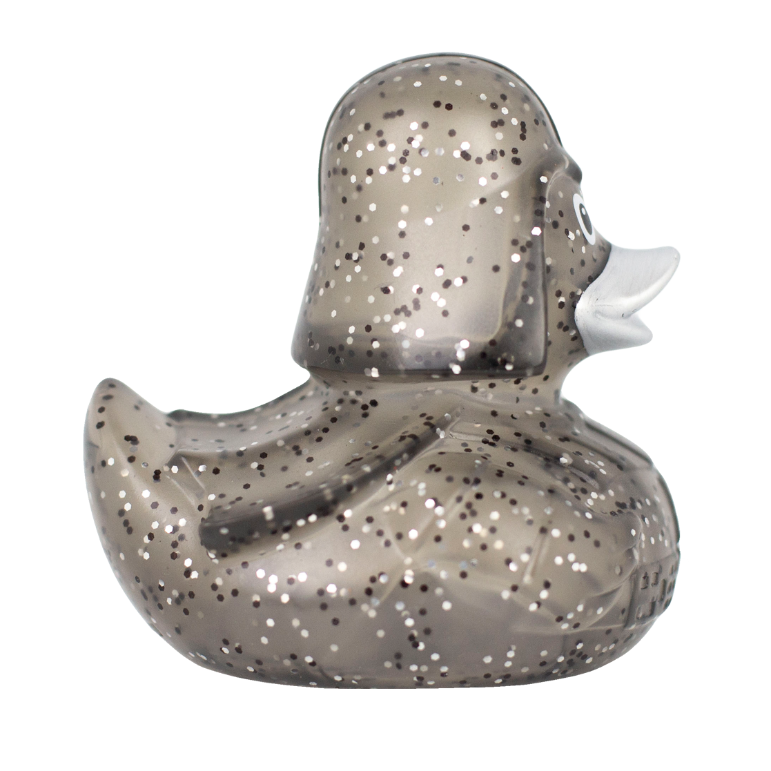 Patito de Goma Glitter Black Star