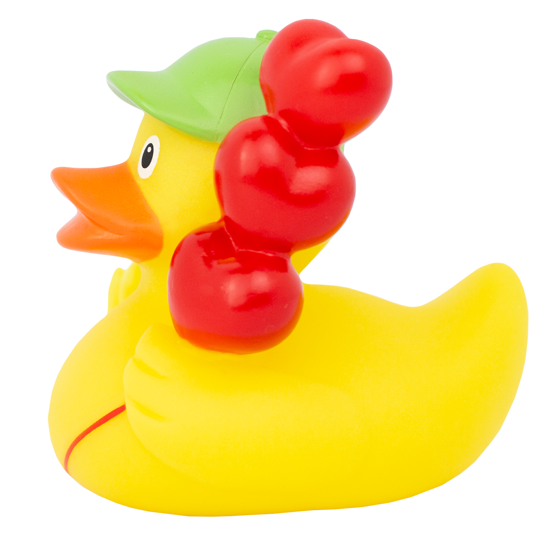 PATO DE GOMA CON GLOBOS