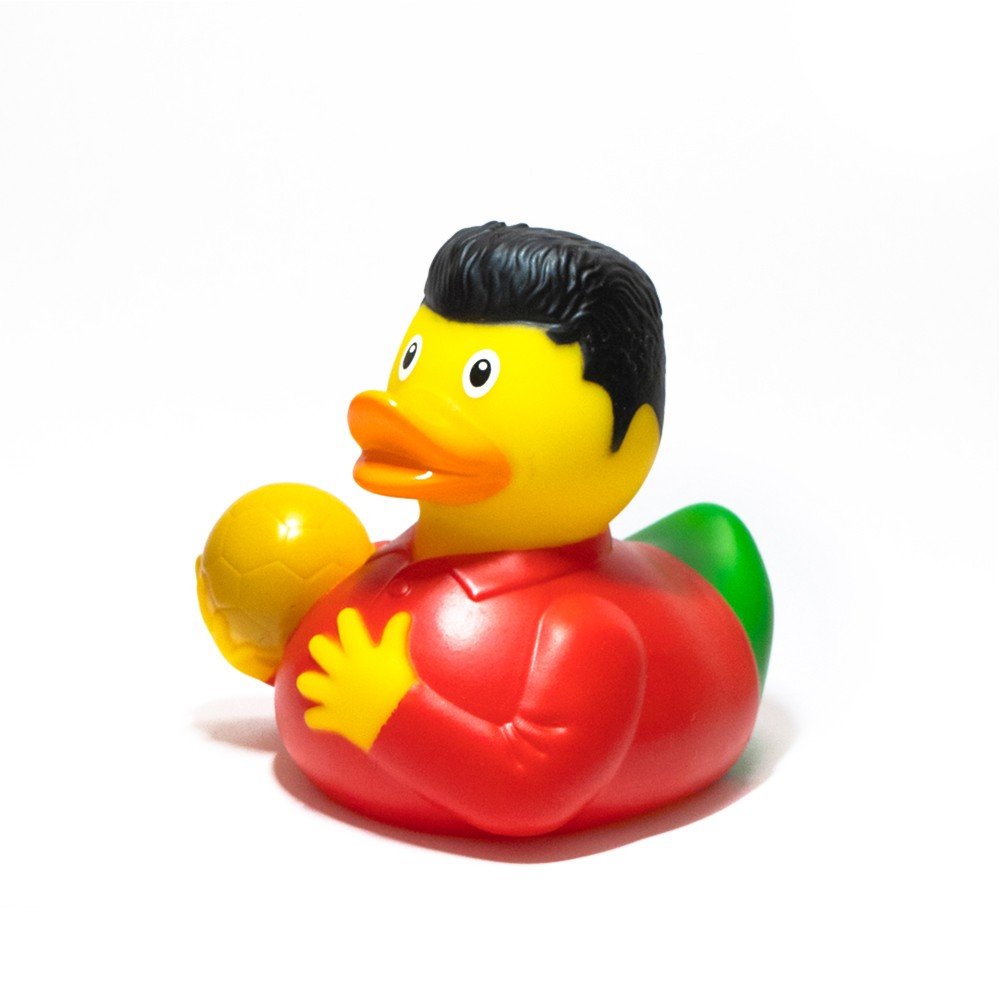 PATO DE GOMA FÚTBOL BALÓN DE ORO