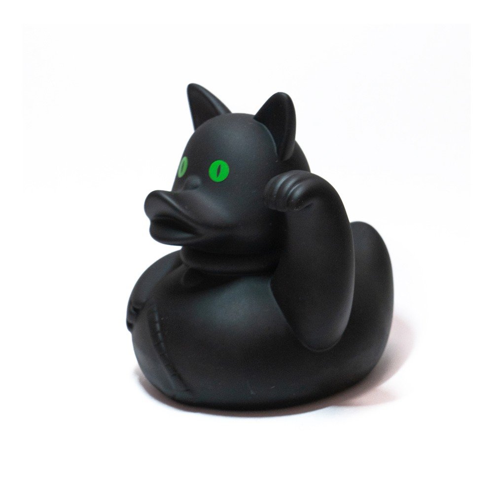 PATO DE GOMA GATO NEGRO