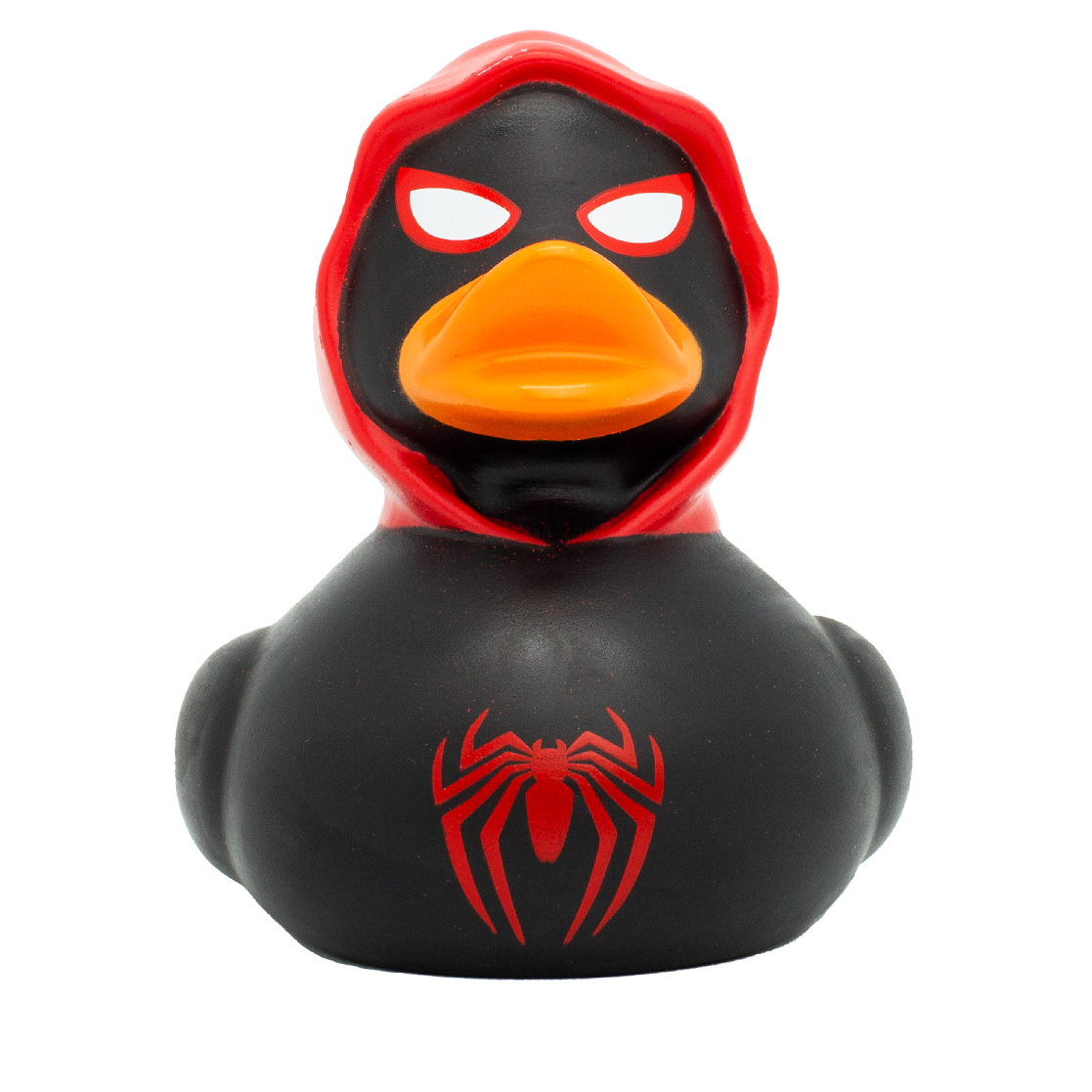 PATO DE GOMA SPIDY NEGRO-ROJO