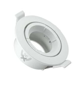 Aplique circular orientable/fijo blanco para dicroica