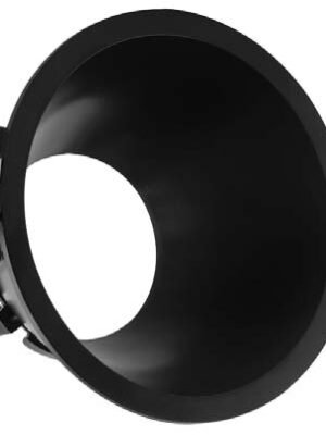 Aplique circular negro para dicroica