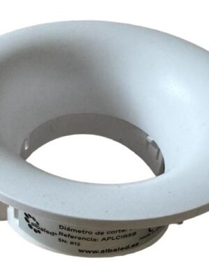 Aplique circular blanco para dicroica LED