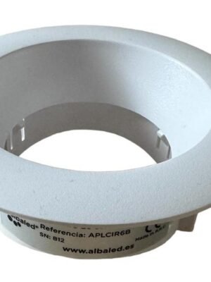 Aplique circular blanco fijo para dicroica LED