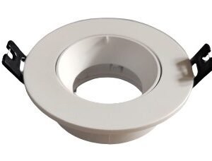 Aplique circular blanco fijo para dicroica LED