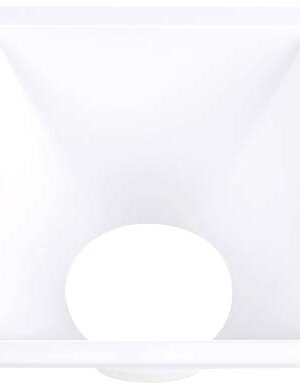 Aplique cuadrado blanco para dicroica