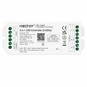 Controlador 2 en 1 (Monocolor y CCT) 20A PR2 Controlador 2 en 1 (Monocolor y CCT) 20A PR2