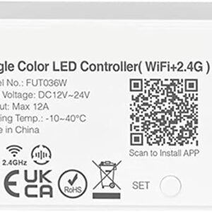CONTROLADOR MONOCOLOR WIFI, 2.4G, PULSADOR