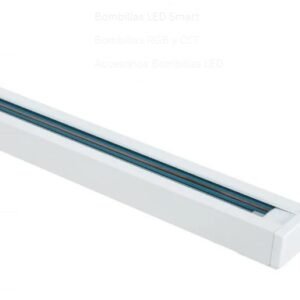 Carril monofásico de aluminio de 2m para focos de carril (250W máximo)