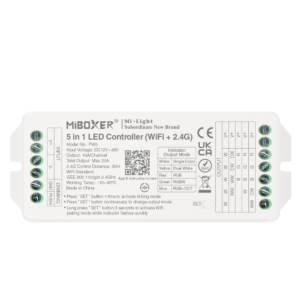 PW5-web CONTROLADOR LED 5 EN 1 (WiFi+2.4G) 20A MÁX.