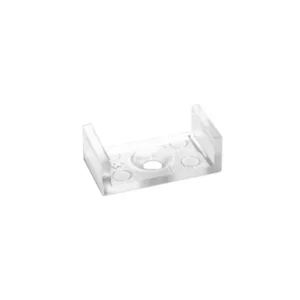 SOPORTE TRASPA SUPERFICIE 03 Soporte de Plástico Transparente para Fijación de Perfil de Superficie Tipo 03