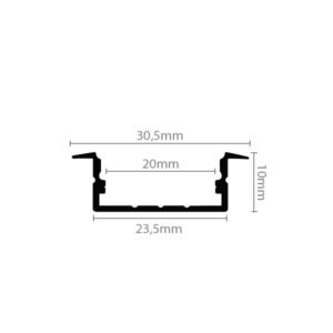 empotrar 3 albaled-web PERFIL ALUMINIO TIPO 03 EMPOTRAR