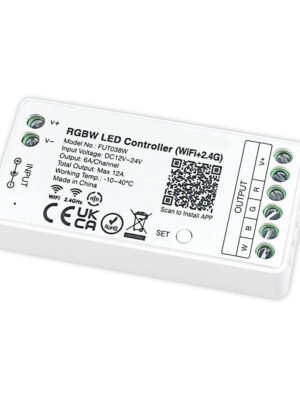 CONTROLADOR RGBW WIFI, 2,4G, PULSADOR