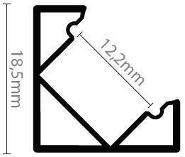 PERFIL DE ALUMINIO TIPO 01 RINCÓN