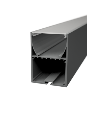 Perfil de aluminio tipo 02 para instalación suspendido