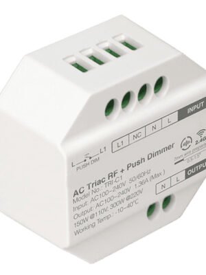 Regulador led Triac para pulsador y RF